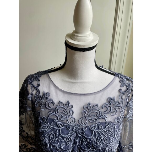 JJ's House Stormy Blue Lace Cocktail Dress - Size 12 (NWT) - Picture 5 of 10